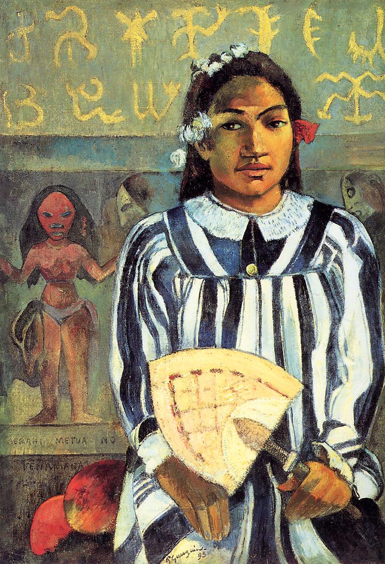 Tehamana Has Many Ancestors - Paul Gauguin Painting